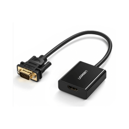 Ugreen Cable Vga To Hdmi Adapter With 3.5Mm Audio Full Hd And Usb-C Power Port 50945