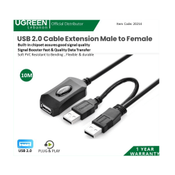 Ugreen Usb 2.0 Cable Extension Male To Female, Built-In Chipset Assures Good Signal Quality 20214