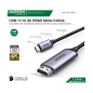 Ugreen Usb-C To 4k Hdmi Braided Cable 1.5m Black 50570 Ugreen Usb-C To 4k Hdmi Braided Cable 1.5m Black 50570