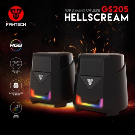 Fantech Speaker Gs205 Hellscream Usb Rgb Gaming & Music