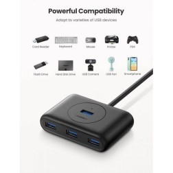 USB 3.0 TO 4 PORTS USB 3.0 HUB 1M (DATA TRANSFER UP TO 5 GBPS) UGREEN CR113 - 20291