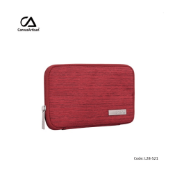 Canvasartisan Electronic Organizer L28-S21 Red Pouch Bag, Water-Resistant