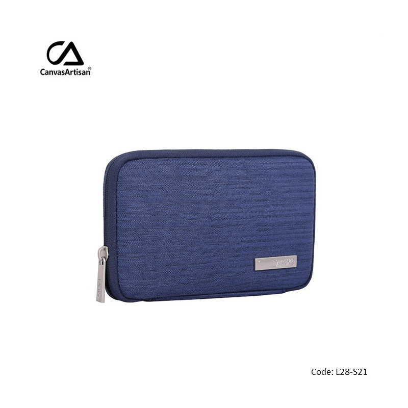 Canvasartisan Electronic Organizer L28-S21 Blue Pouch Bag, Water-Resistant Canvasartisan Electronic Organizer L28-S21 Blue Pouch Bag, Water-Resistant