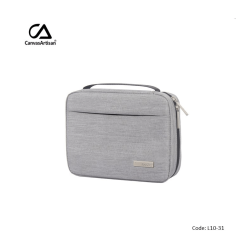 Canvasartisan Electronic Organizer L10-31 Light Gray Pouch Bag, Water-Resistant