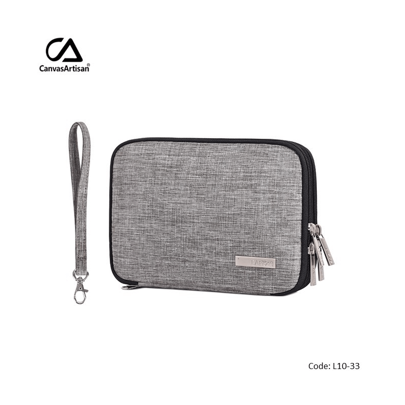 Canvasartisan Electronic Organizer L10-33 Dark Gray Pouch Bag, Water-Resistant Canvasartisan Electronic Organizer L10-33 Dark Gray Pouch Bag, Water-Resistant