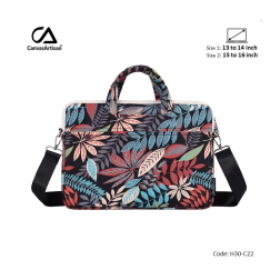 canvasartisan bag laptop Fashion Design H30-C22 Black 15, Durable And Water-Resistant