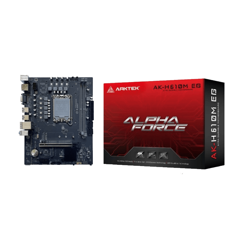 Arktek Motherboard H610M EG DDR4 Lga1700 AK-H610M Arktek Motherboard H610M EG DDR4 Lga1700 AK-H610M