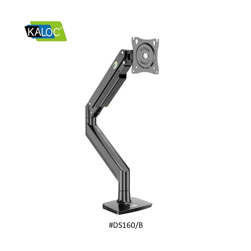 Kaloc Stand Ds160-B Single Desk Monitor Arm, Adjustable Gas Spring & Support Max 40 Inch Black