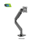 Kaloc Stand Ds160-B Single Desk Monitor Arm, Adjustable Gas Spring & Support Max 40 Inch Black