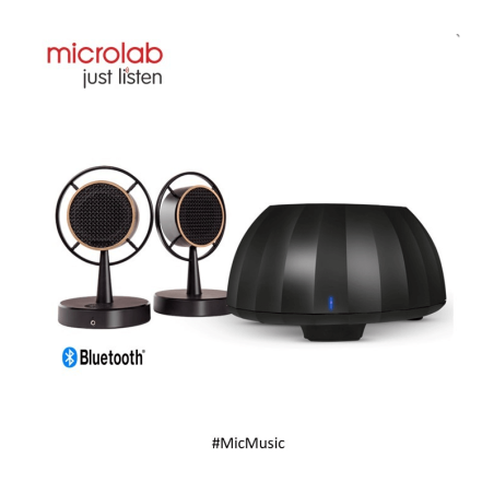 Microlab Micmusic Fascinating 2.1 Multimedia Speaker System With Wireless Streaming Technology