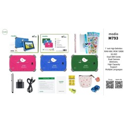 MODIO TABLET PC M793 7" 4Gb Ram 128Gb Storage Pink, Green, Blue
