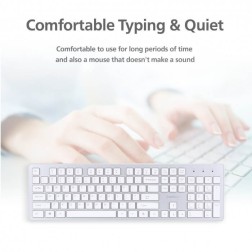 Micropack Keyboard & Mouse Km-236W Ifree Pro Elegant Wireless Combo (Silver/White))
