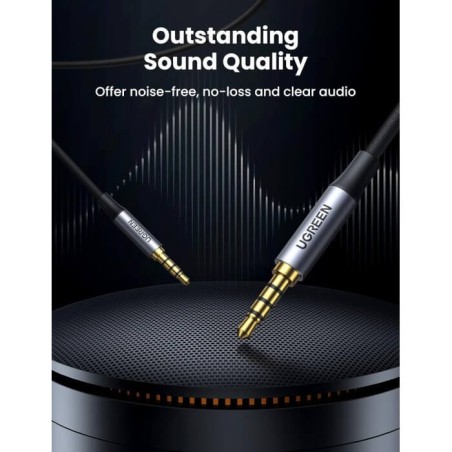 Ugreen 3.5MM MALE TO 3.5MM MALE AUDIO MIC CABLE UGREEN AV183 - 20785