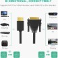 UGREEN FULL HD HDMI TO DVI CABLE, PREMIUM QUALITY, DURABLE DESIGN & EXCELLENT FLEXIBILITY HD106 - 11150 - 10137 UGREEN FULL HD HDMI TO DVI CABLE, PREMIUM QUALITY, DURABLE DESIGN & EXCELLENT FLEXIBILITY HD106 - 11150 - 10137