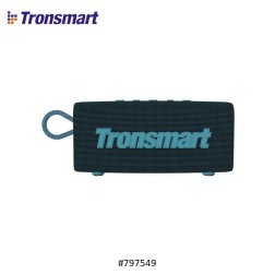 TRONSMART TRIP 10W WATERPROOF BLUETOOTH PORTABLE OUTDOOR SPEAKER WITH BUILT IN BATTERY, UP TO 20 HOURS PLAYTIME 797549 (BLUE)