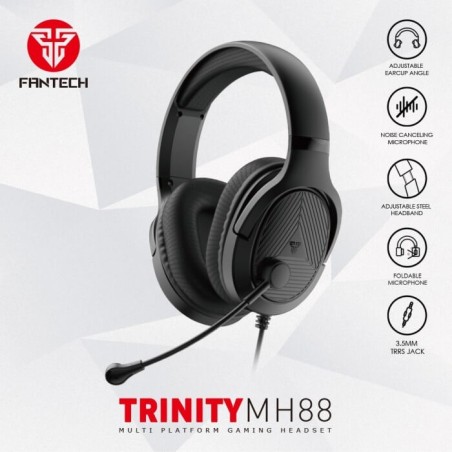 FANTECH MH88 TRINITY GAMING HEADSET (BLACK)