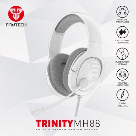 FANTECH MH88 TRINITY GAMING HEADSET (WHITE)