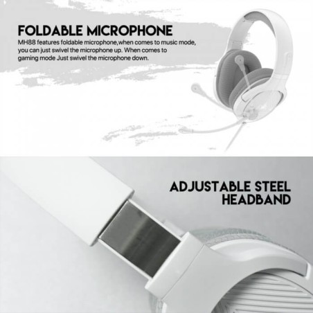 FANTECH MH88 TRINITY GAMING HEADSET (WHITE)