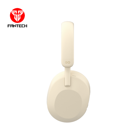 Fantech WH06 Go TUNE WIRELESS HEADPHONES, DUAL MODE CONNECTION BT5.3 & 3.5MM JACK GAMING HEADSET BEIGE