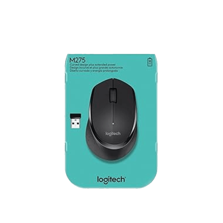 Logitech Mouse M275 2.4Ghz Wireless 1000 DPI 3 Buttons Black