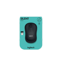 Logitech Mouse M220 2.4Ghz Wireless 1000 DPI 3 Silent Buttons Black